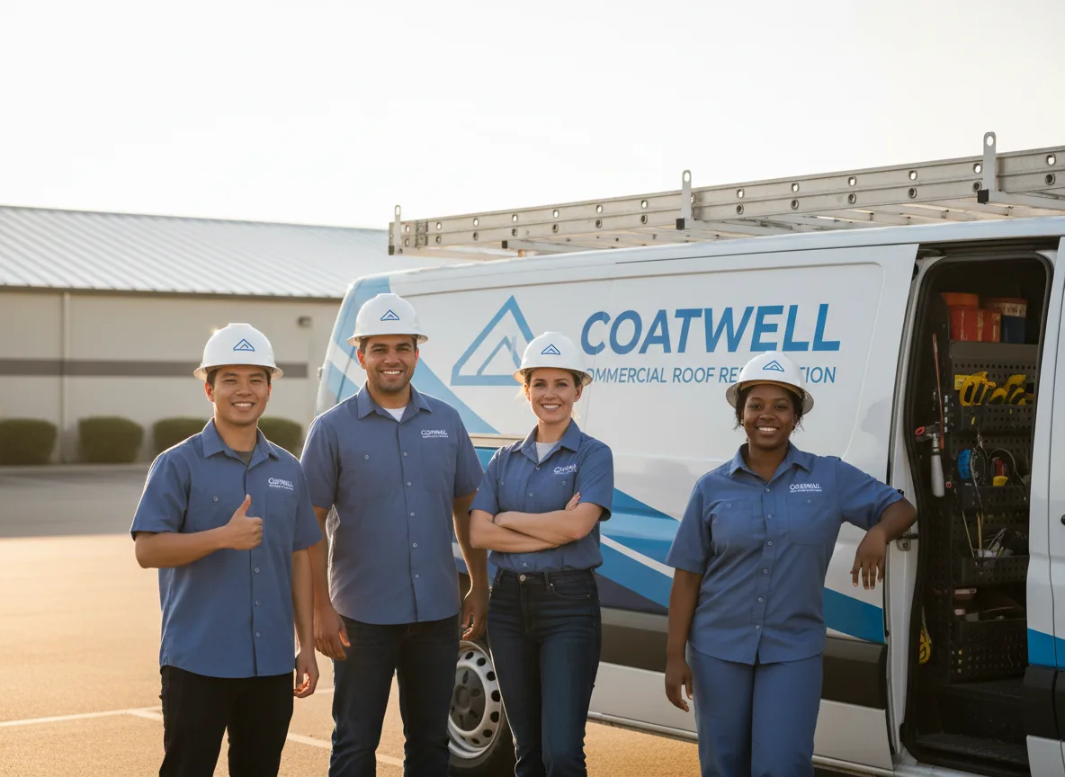 Commercial roof coating company in Ferryville, WI